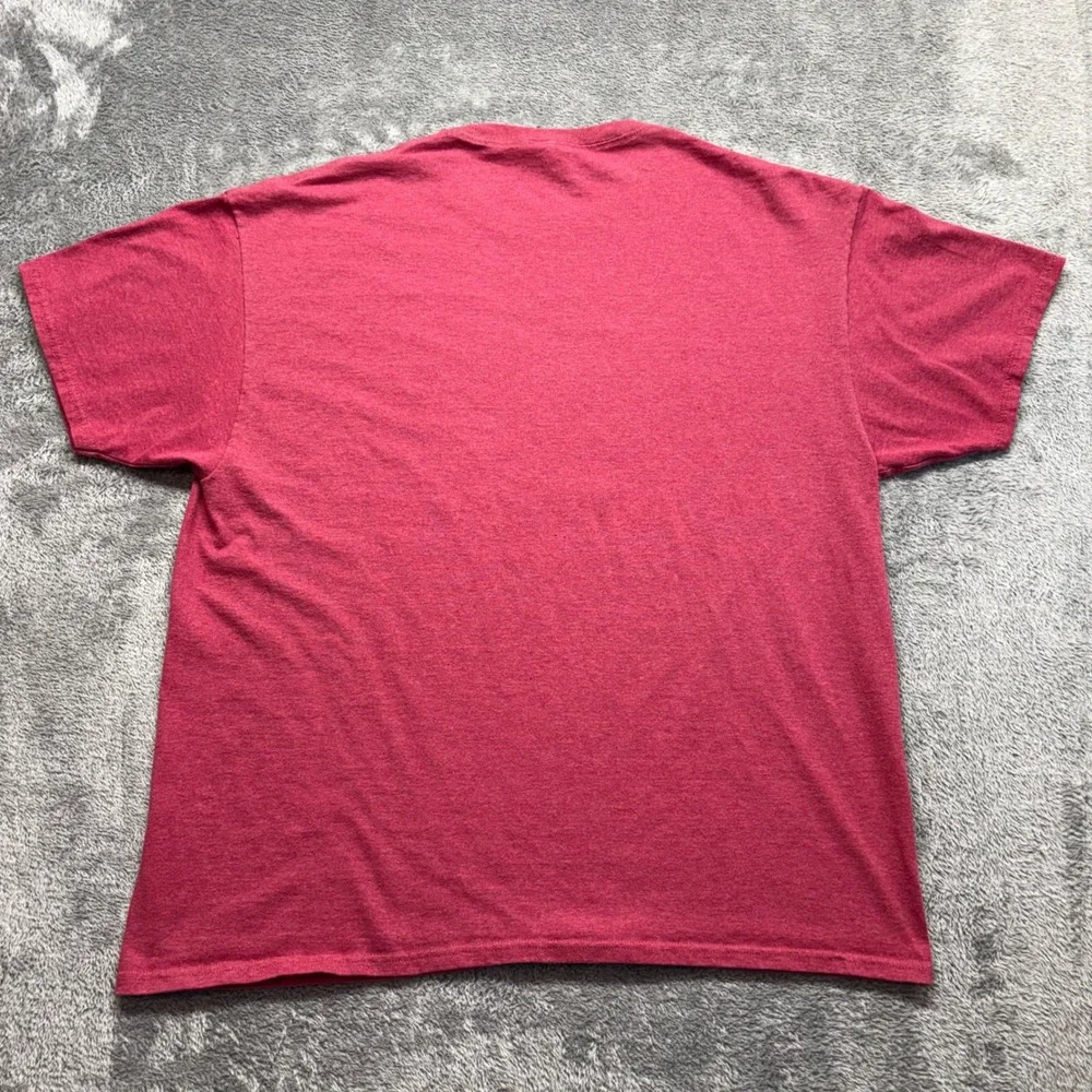 Jerzees T-Shirt Mens XL Red‎ Edna Texas American Made Graphic Tee Short Sleeve